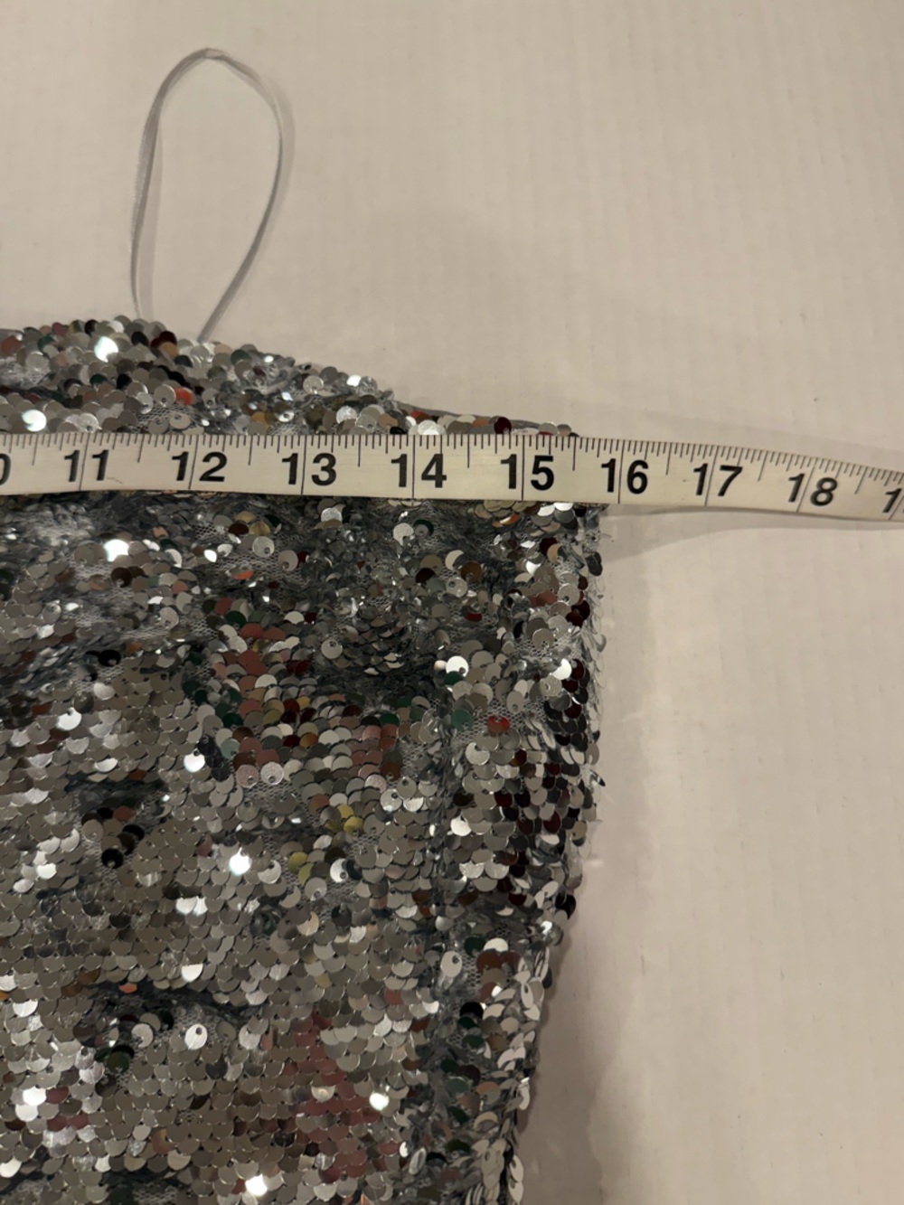 Gianni Bini Silver Sequin Mini Dress New With Tags Size Medium Cocktail Party - Picture 10 of 13